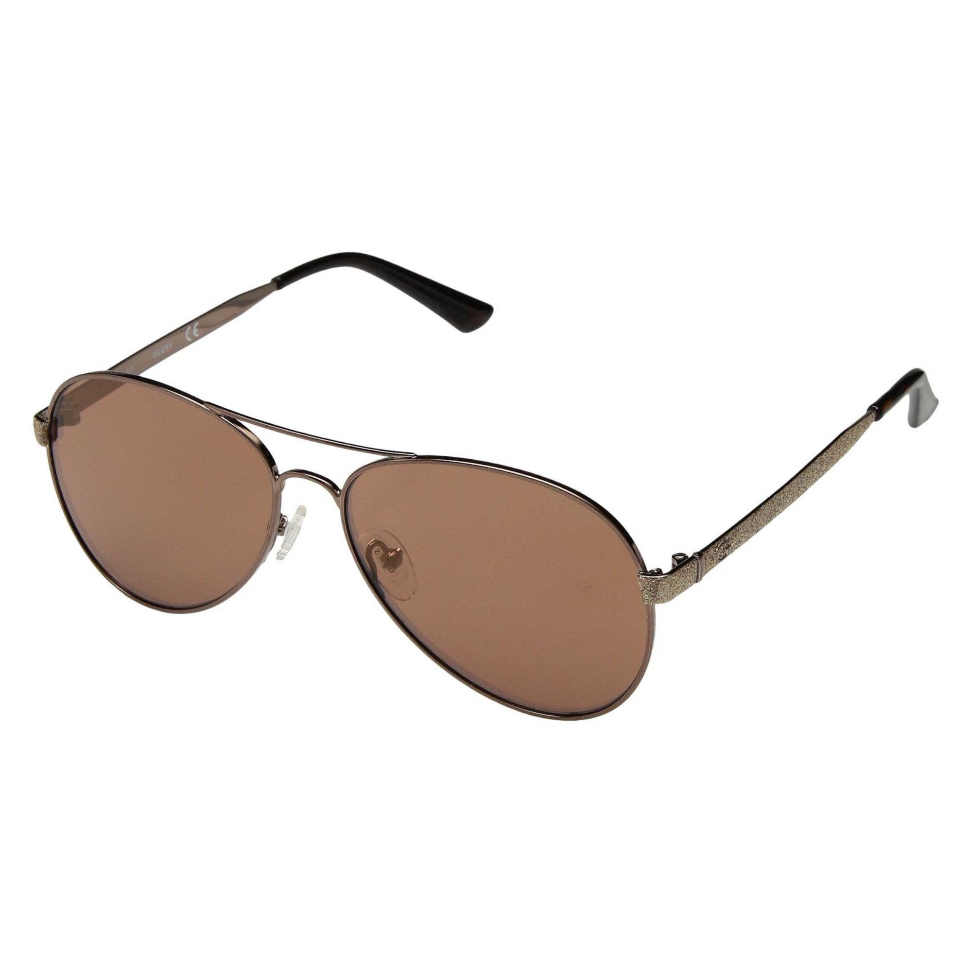 Ochelari de soare dama Guess Aviator Bronze/Glitter/Brown GU7501-48F