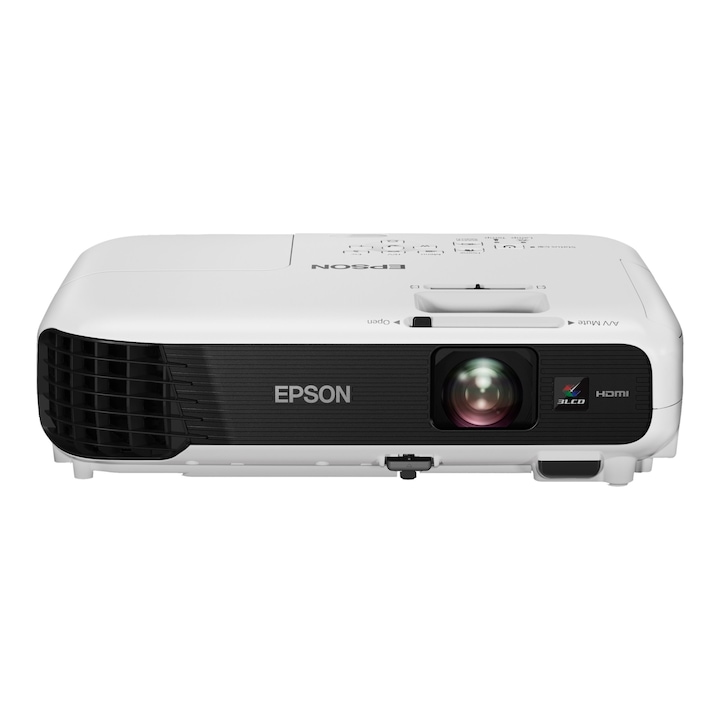 Videoproiector Epson EB-S04, SVGA, 3000 lumeni, Alb