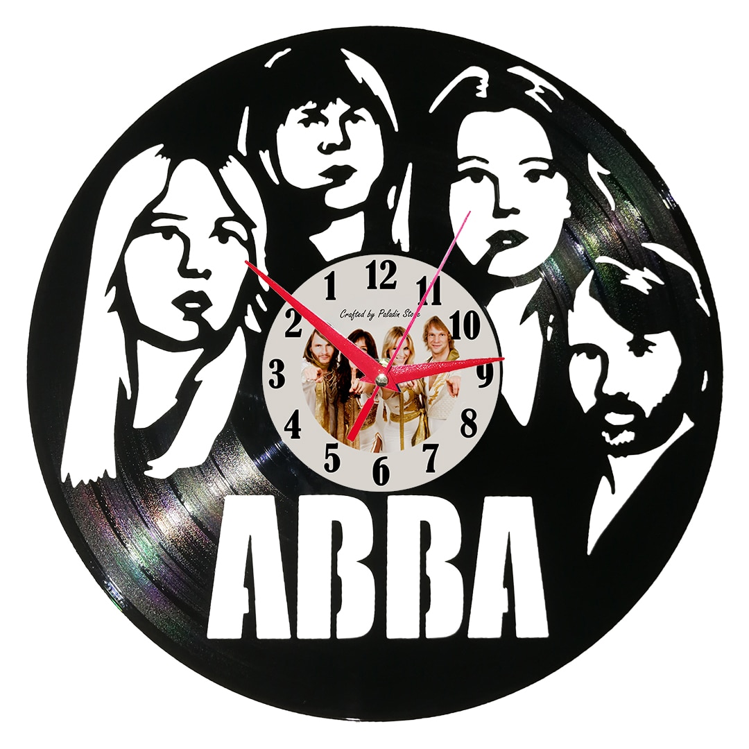 Ceas de perete disc vinil sens invers - Abba
