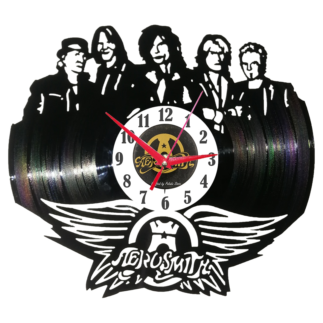 Ceas de perete disc vinil - Aerosmith