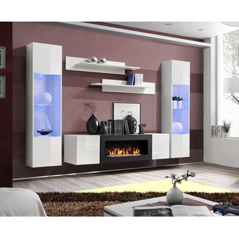 Living Genarom Fly M 23 WW FY M3, Alb/Alb Lucios, 260 x 170 x 40 cm Living Genarom Fly M 23 WW FY M3, Alb/Alb Lucios, 260 x 170 x 40 cm