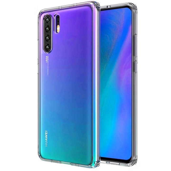 Husa Huawei P30 Pro, - Silicon, Transparent