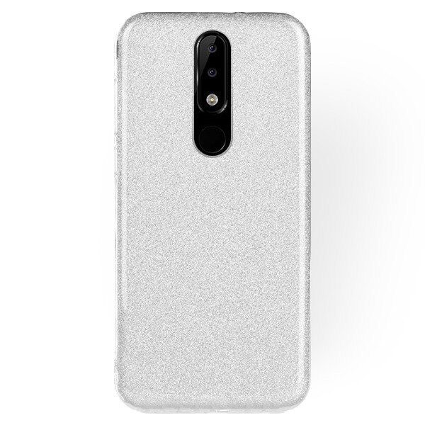 Husa Nokia 5.1 Plus / X5 2018 Glitter Silver