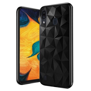 Husa Samsung Galaxy A30 Tpu Prism Neagra Husa Samsung Galaxy A30 Tpu Prism Neagra