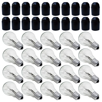 Pachet - 20 x Bec halogen E27, Total Green, 70W + 20 x Dulie din plastic, Fasung E27 Pachet - 20 x Bec halogen E27, Total Green, 70W + 20 x Dulie din plastic, Fasung E27