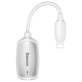 Adaptor Baseus, Audio Converter L51, Lightning to Lightning to Jack 3,5 mm, Alb Adaptor Baseus, Audio Converter L51, Lightning to Lightning to Jack 3,5 mm, Alb