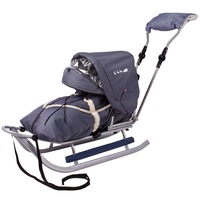 Saniuta Adbor Piccolino DeLux cu sac, Gri