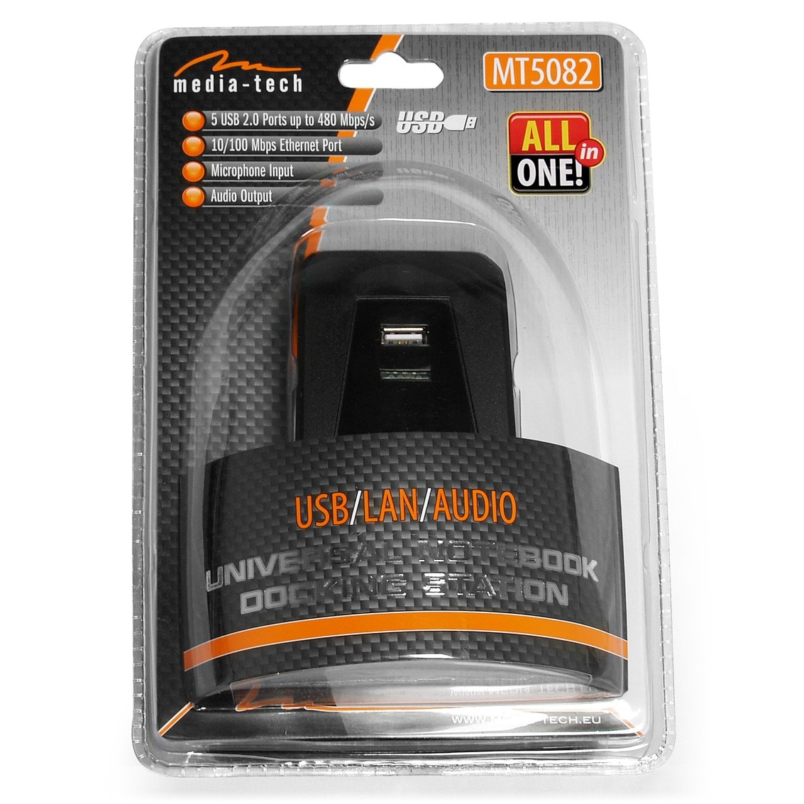 Докинг станция за лаптоп Media-tech MT5082, черна - eMAG.bg