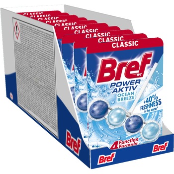 Pachet Promo: Odorizant toaleta Bref Power Aktiv Ocean Breeze, 10x50 g Pachet Promo: Odorizant toaleta Bref Power Aktiv Ocean Breeze, 10x50 g