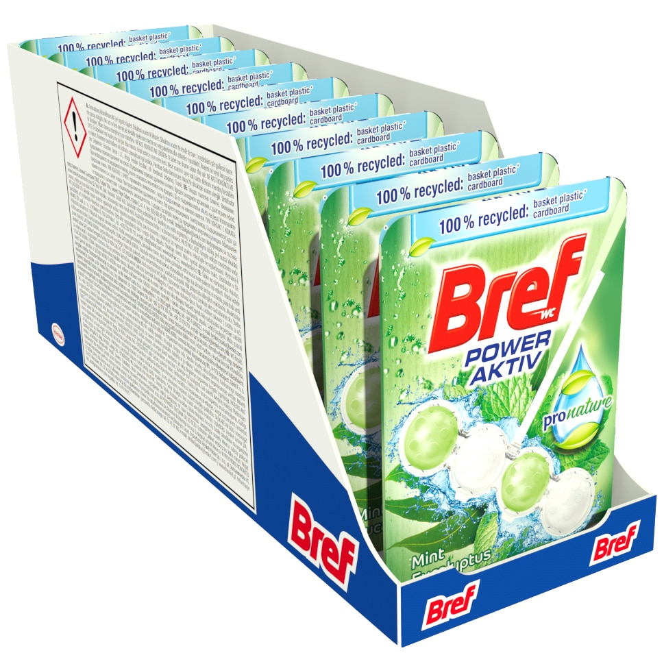 Pachet Promo: Odorizant toaleta Bref Pro Nature 10x50g