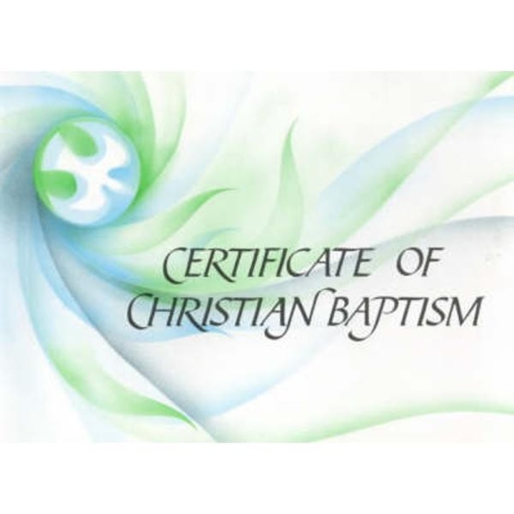 Ecumenical Certificate of Baptism