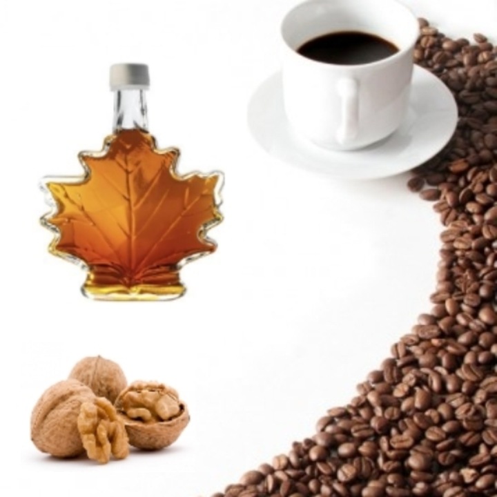Juharszirup-dió kávé