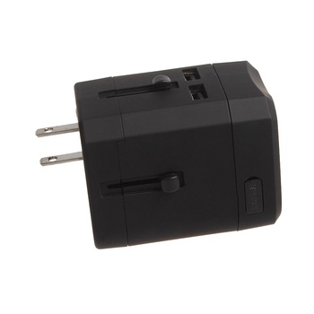 Adaptor priza universal Serioux, 2.5.A, 2 porturi USB, Black Adaptor priza universal Serioux, 2.5.A, 2 porturi USB, Black