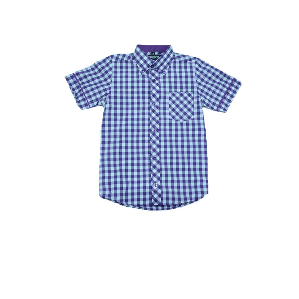 Camasa maneca scurta baieti Jankes CBJK001, Mov