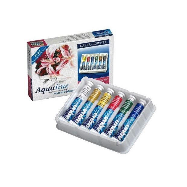 Set culori acuarela 6x8ml Aquafine Starter Set