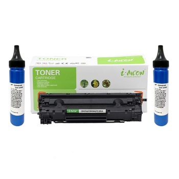 Cartus toner compatibil 10.000 pagini, i-Aicon, HP 35A/ 36A/ 85A, CB435A/CB436A/CE285A/CRG712/CRG713/CRG725, Negru Cartus toner compatibil 10.000 pagini, i-Aicon, HP 35A/ 36A/ 85A, CB435A/CB436A/CE285A/CRG712/CRG713/CRG725, Negru