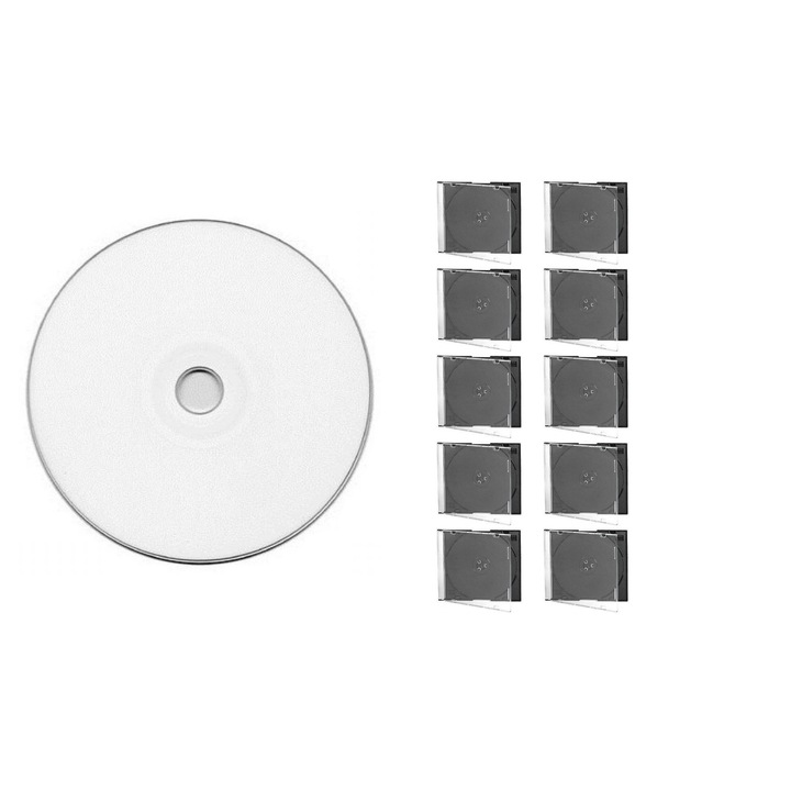 CD-R disc Verbatim 700MB/80minute 52x spindle Pintabil extra protection 10 bucati cu carcasa slim