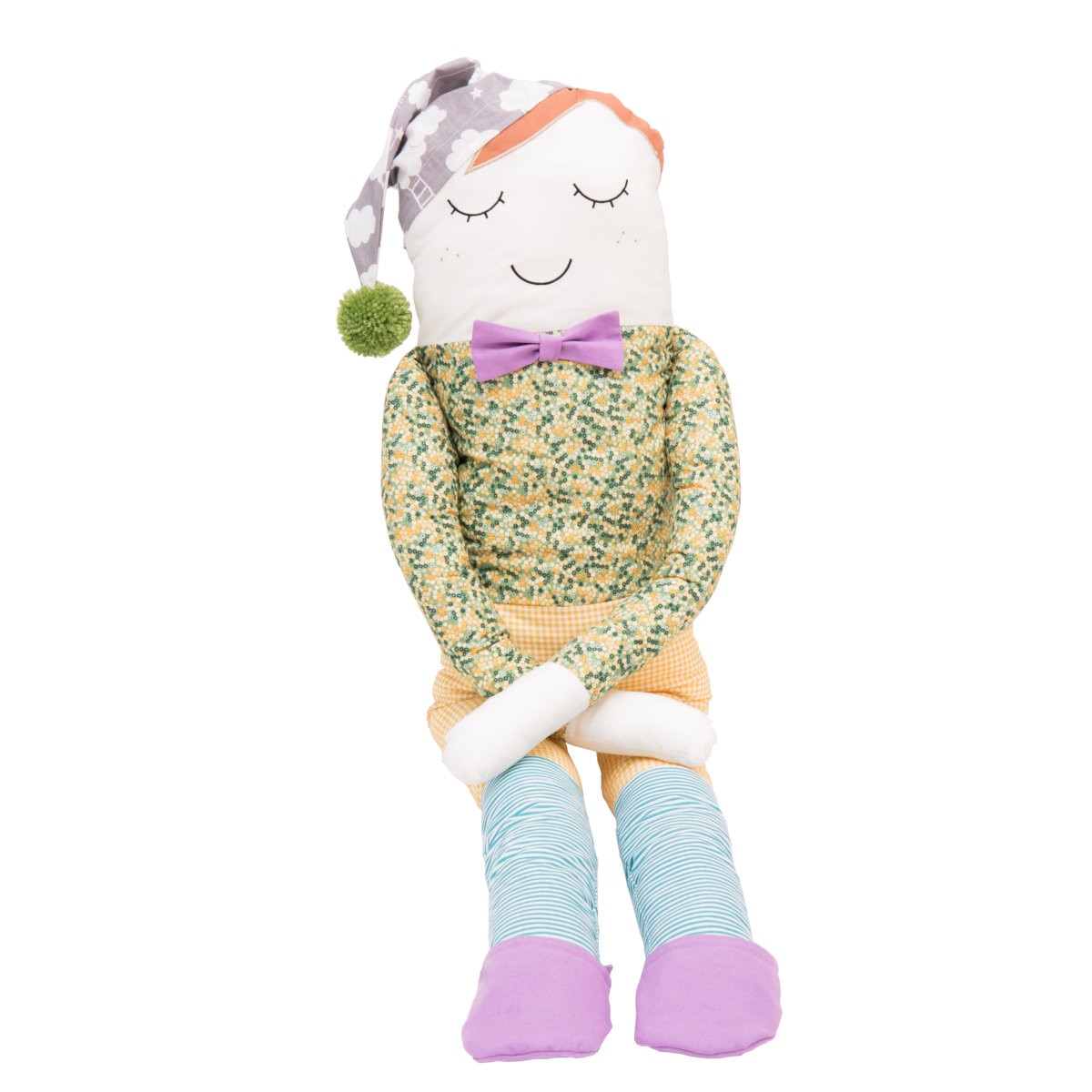 Perna papusa Mr Wish, inaltime 120 cm, bumbac 100%, umplutura hipoalergenica