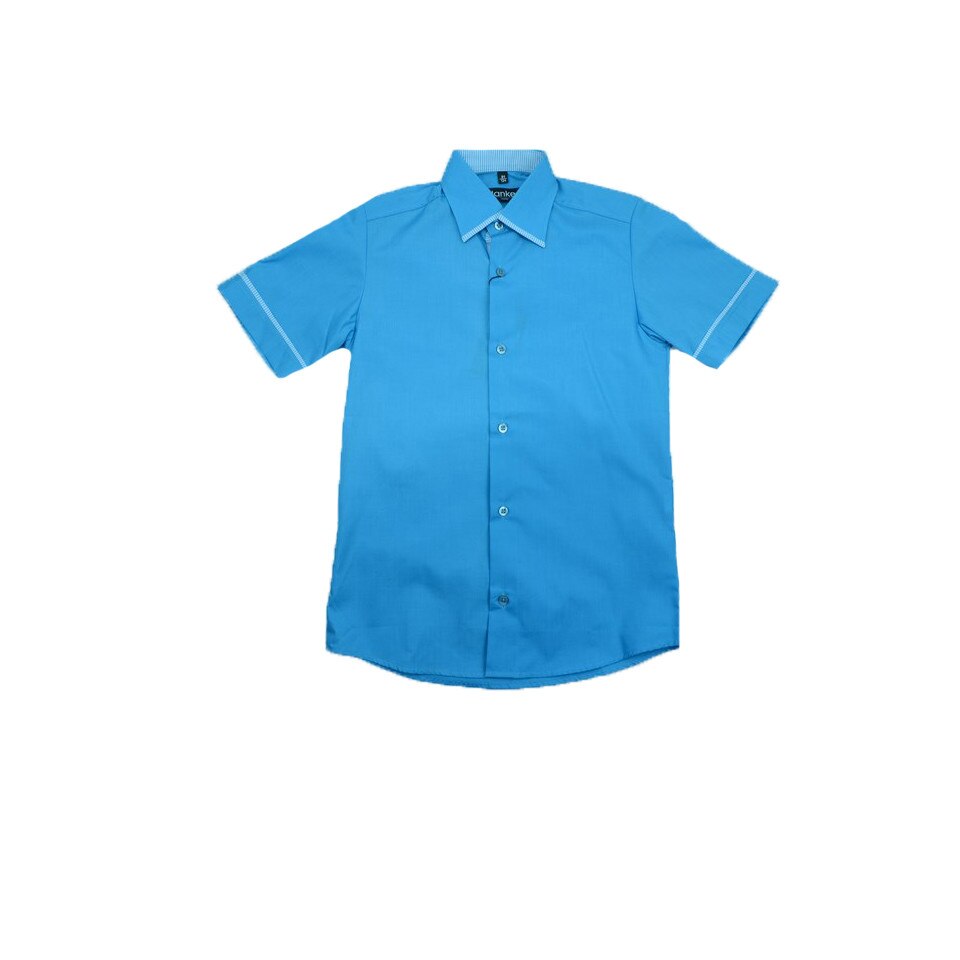 Camasa maneca scurta baieti Jankes CBJS-006, Albastru