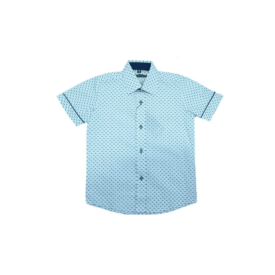 Camasa maneca scurta baieti Jankes CBJS-007, Alb