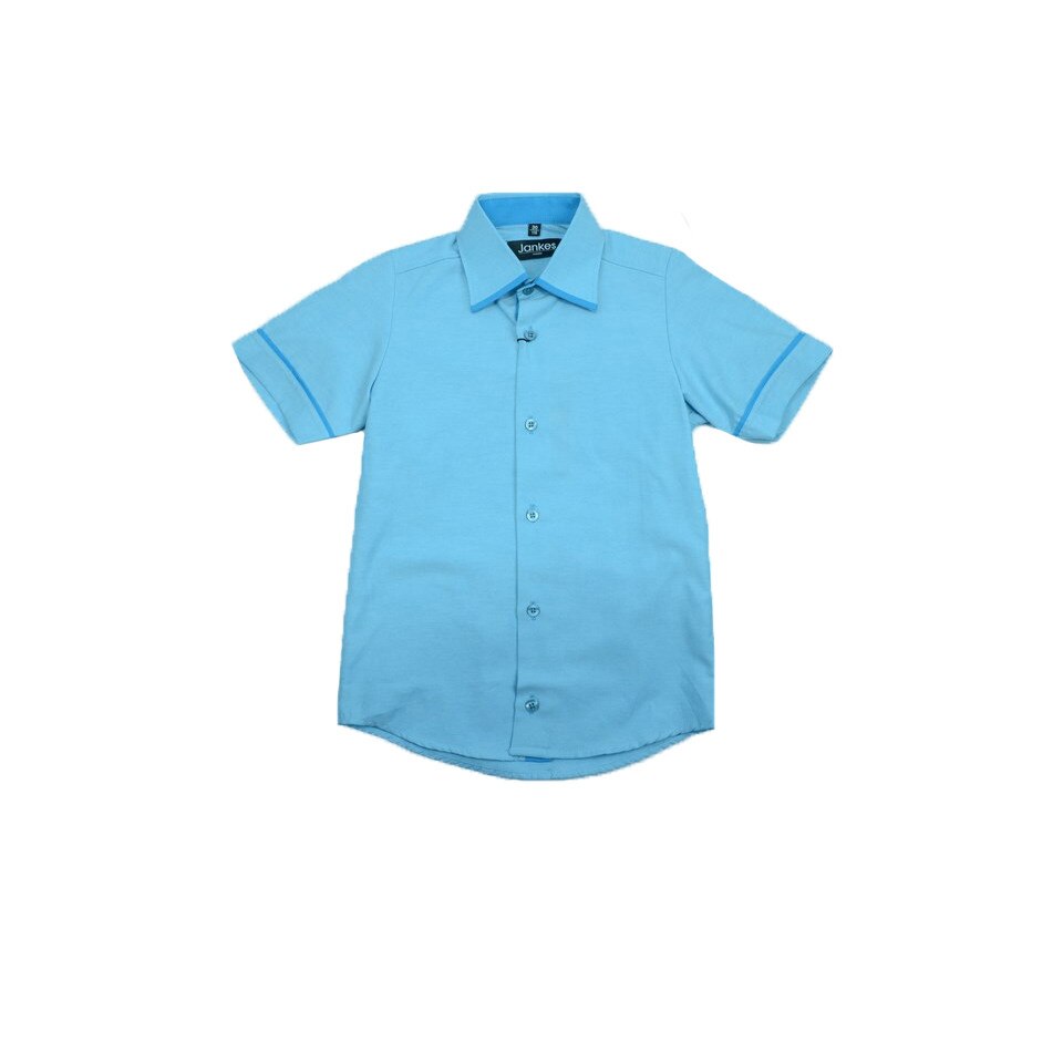 Camasa maneca scurta baieti Jankes, Albastru