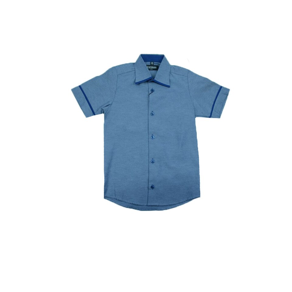 Camasa maneca scurta baieti Jankes CBJS-0013, Albastru
