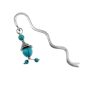 Semn de carte balerina turcoaze, GlamBazaar, 83 mm x 18 mm, Turcoaz, tip semn de carte metalic Semn de carte balerina turcoaze, GlamBazaar, 83 mm x 18 mm, Turcoaz, tip semn de carte metalic