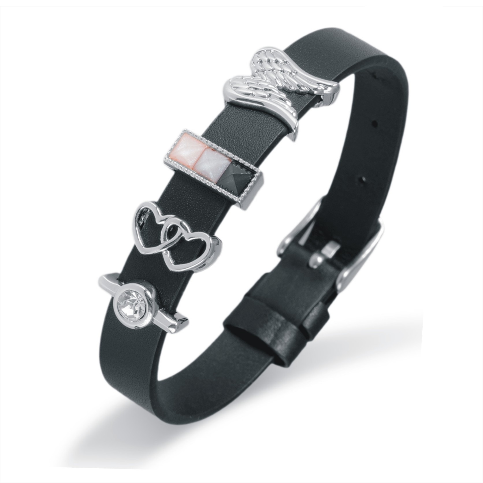 Bratara Pierre Ricaud PR141.5BL negru cu argintiu