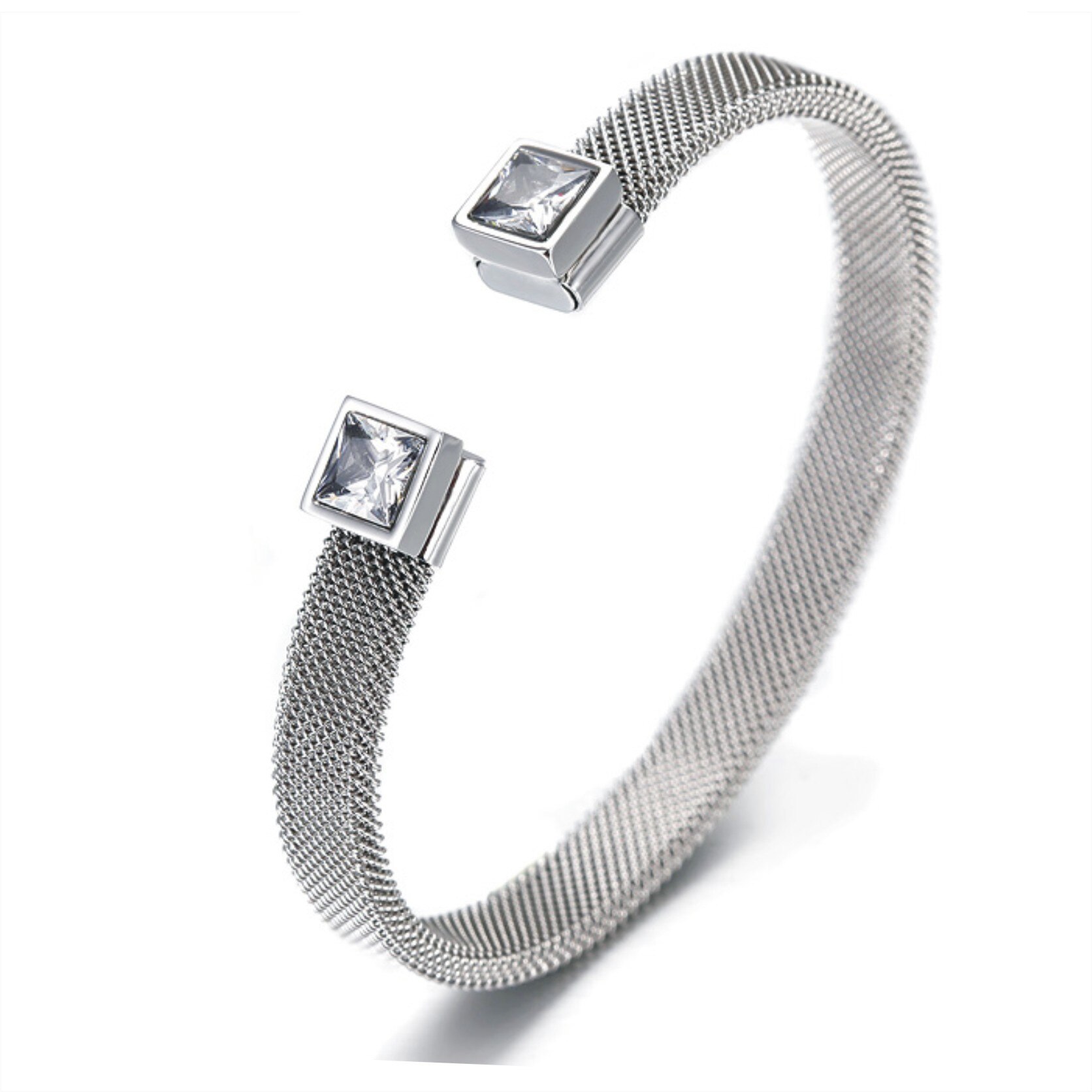 Bratara Pierre Ricaud PR110.5WZ/119 argintie, inox