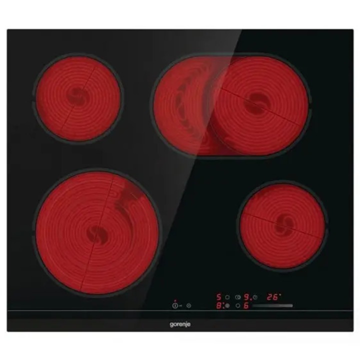 Plita incorporabila AEG IAE84411XB, Inductie, 4 zone de gatit, Touch Control, Conectivitate hota, SenseBoil, Timer, 77 cm, Negru