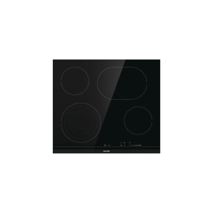 Стъклокерамичен плот Gorenje ECS646BCSC, сензорно управление, 4 нагревателни зони, черен