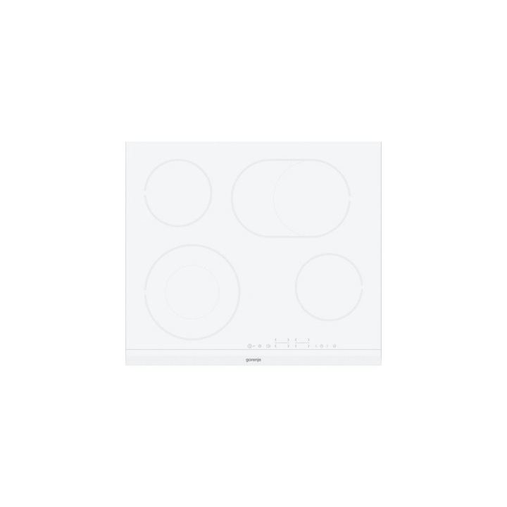 Стъклокерамичен плот Gorenje ECT643WCSC, сензорно управление, бял