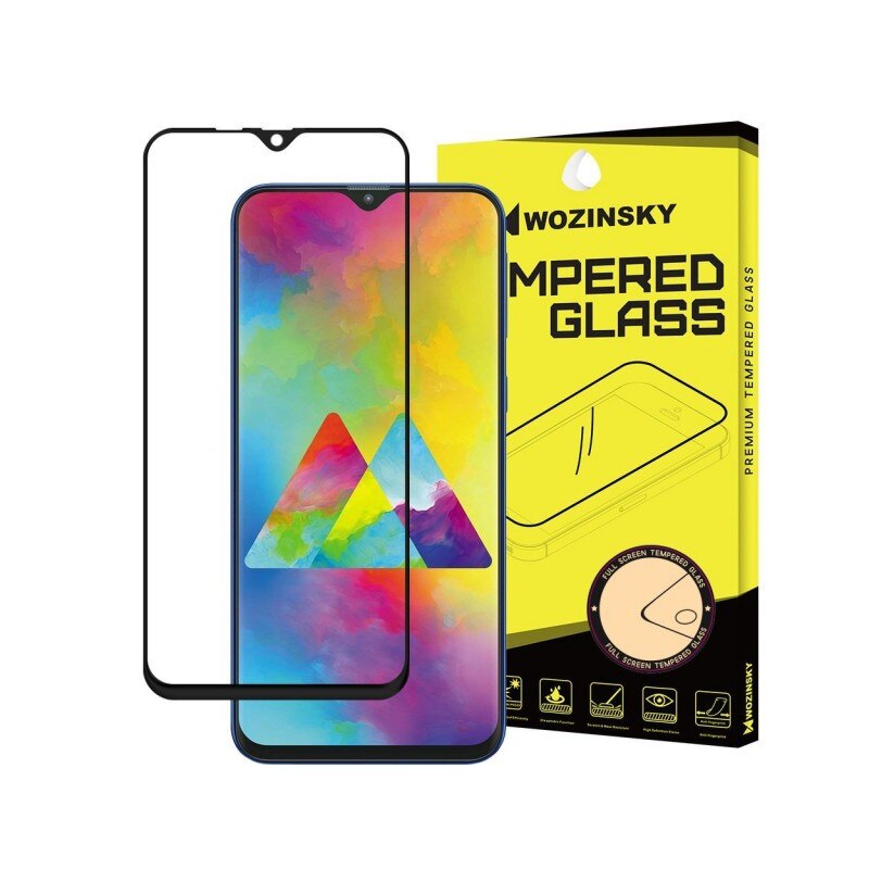 Folie Sticla Full Cover Full Glue Wozinsky Samsung Galaxy M10 Cu Adeziv Pe Toata Suprafata Foliei Neagra
