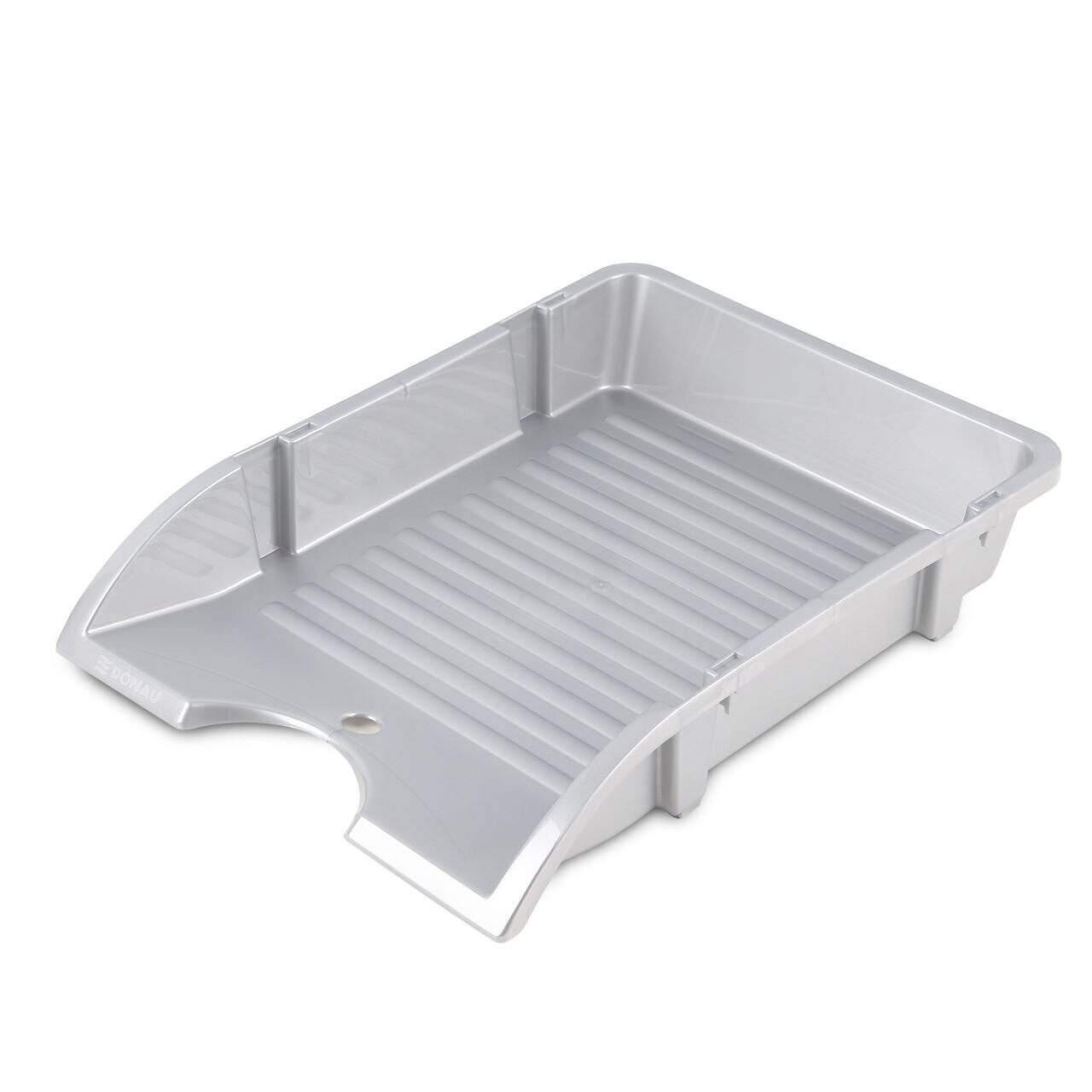 Tavita documente DONAU Flexi, necasanta, din polipropilena, argintiu