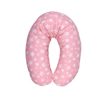 Perna de gravida si alaptare Lorelli Classic, multifunctionala, 190 cm, Roz/Alb Perna de gravida si alaptare Lorelli Classic, multifunctionala, 190 cm, Roz/Alb