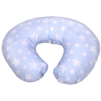 Perna de gravida si alaptare Lorelli Happy, husa detasabila, 140 cm, Bleu/Alb Perna de gravida si alaptare Lorelli Happy, husa detasabila, 140 cm, Bleu/Alb