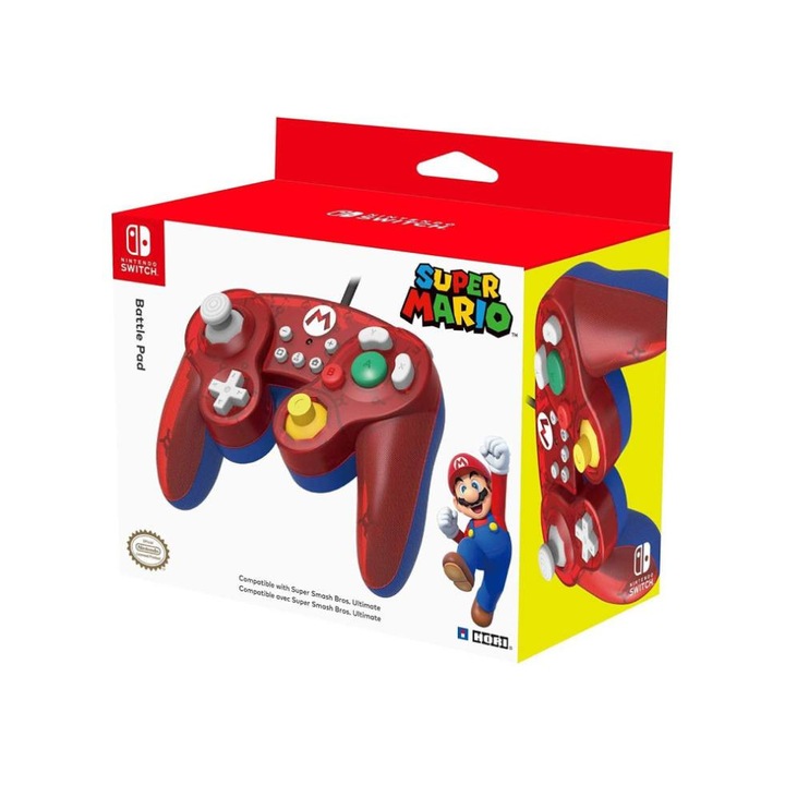 Controller Super Smash Bros Mario Nintendo Switch Red
