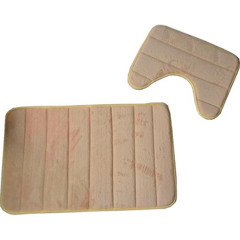 Set 2 covorase de baie HouseXL™ Floor Mat, din spuma vascoelastica, spate anti-aderent, textura catifelata, dimensiuni 75X50 cm, Bej Set 2 covorase de baie HouseXL™ Floor Mat, din spuma vascoelastica, spate anti-aderent, textura catifelata, dimensiuni 75X50 cm, Bej