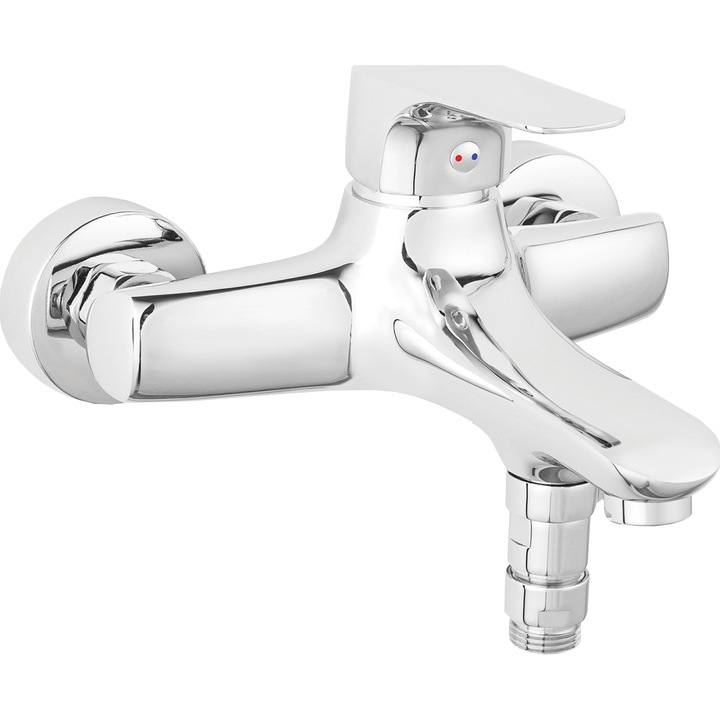 Смесител за вана Ferro Lara, Хром, Едноръкохватков, Керамична глава