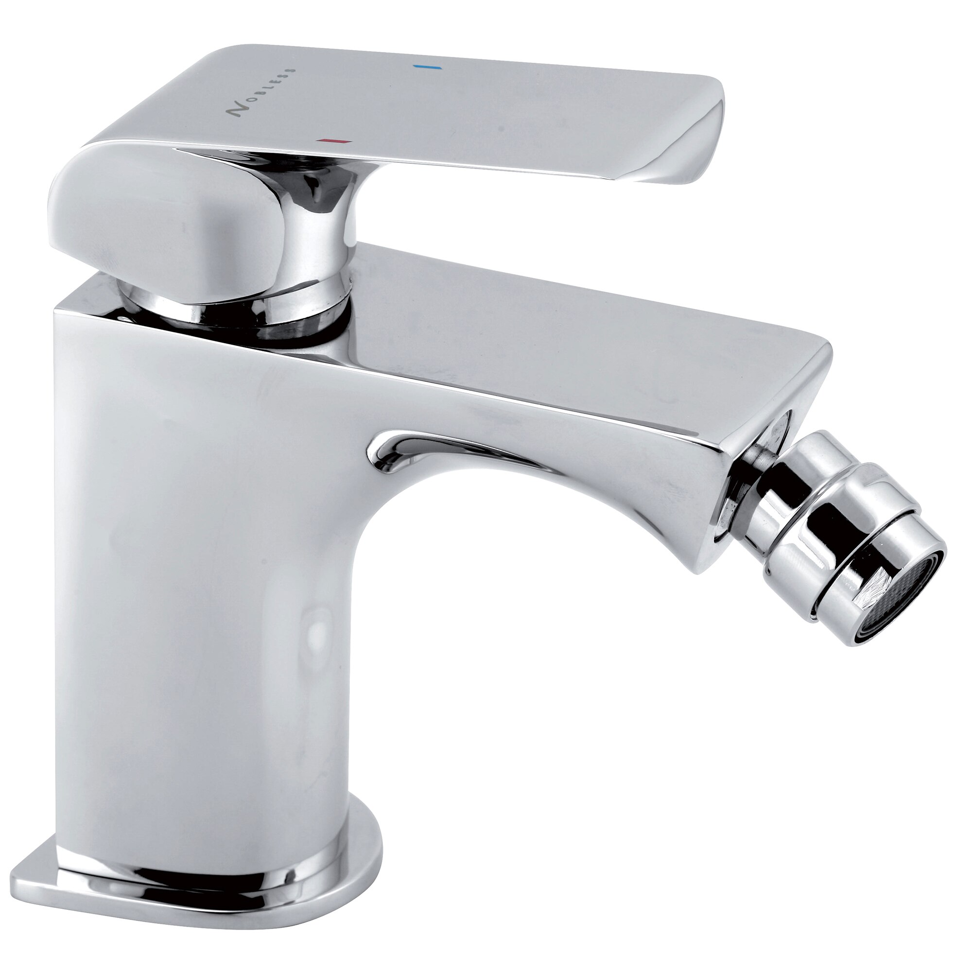 Baterie bideu Novaservis Kvadro, crom, monocomanda