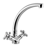 Baterie bucatarie Ferro Retro New, crom, dubla comanda