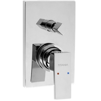 Baterie cada incastrata Novaservis Cube, monocomanda, Crom Baterie cada incastrata Novaservis Cube, monocomanda, Crom