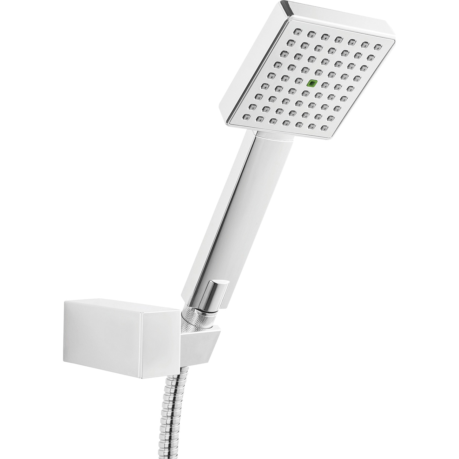 Para dus Ferro Amigo VerdeLine, 1 functie, suport reglabil, furtun flexibil, crom