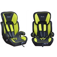 scaun auto profesional pentru copil  riva junior green model 2018  pentru 3 grupe de greutate intre 9-36 kg  culoare negru-verde ce asigura maximul de siguranta si confort pentru copilul dumneavoastra ideal pentru calatorii imagen 11_0_
0