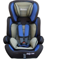 Scaun auto PROFESIONAL pentru copil Bravo Junior Dark-Blue , Model Deluxe , Pentru 3 grupe de greutate intre 9-36 KG , Culoare Albastru-Gri, ce asigura maximul de siguranta si confort pentru copilul dumneavoastra, ideal pentru calatorii