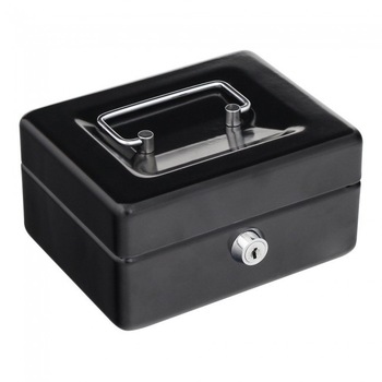 Caseta Bani Homestar Cash 1 Neagra 85x150x130 mm Caseta Bani Homestar Cash 1 Neagra 85x150x130 mm