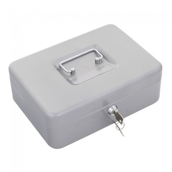 Caseta Bani Traun 3 Argintie 90x250x185 mm Caseta Bani Traun 3 Argintie 90x250x185 mm