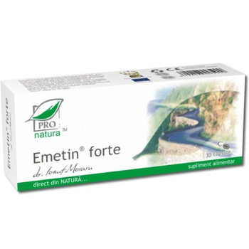 Emetin forte, Pro Natura, 30 capsule Emetin forte, Pro Natura, 30 capsule