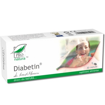 Diabetin, Pro Natura, 30 capsule Diabetin, Pro Natura, 30 capsule