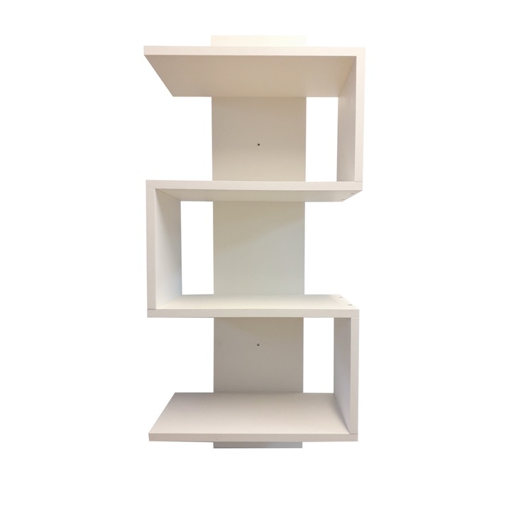 Etajera multifunctionala, Ovidius Design Mob, Bej-crem, 25x110x45 cm